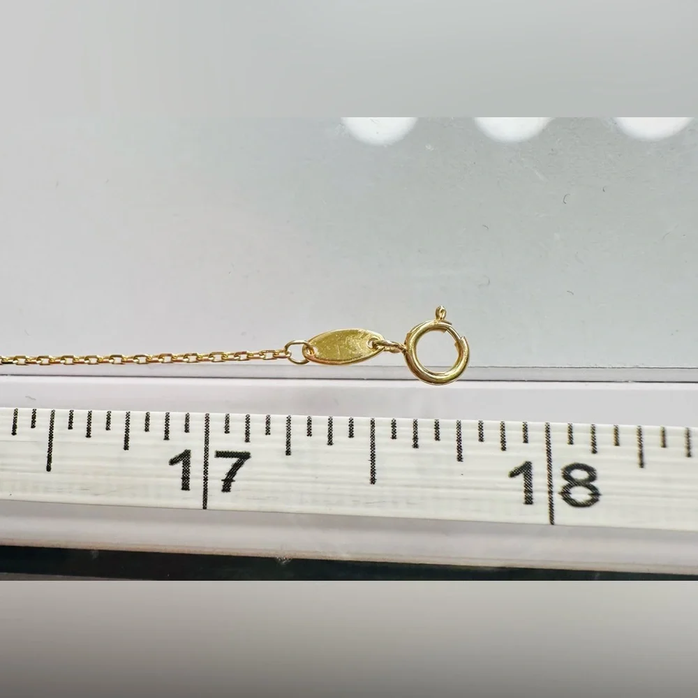 Dainty V Necklace  💛 Real 18 Karat Solid Gold Jewelry 💛 - Picture 8 of 8